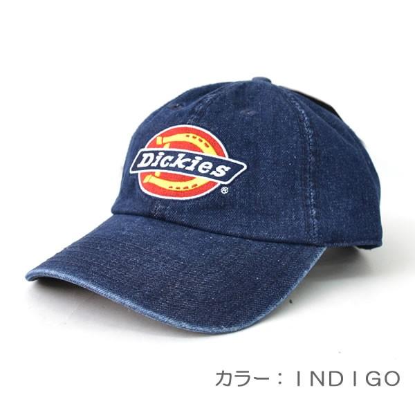 ディッキーズ【Dickies】アイコン デニムキャップ アジャスタブル メンズ CAP 帽子 ロゴ シンプル 刺繍　ブラック　ブルー　インディゴ【メー｜bobsstore｜06