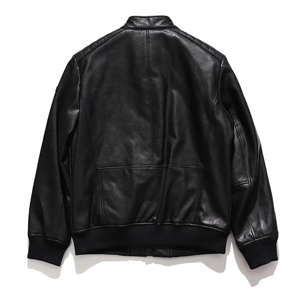 ダナキャラン ニューヨーク【DONNAKARAN NEWYORK】DKNY DX9MU818 メンズ アウター フェイク レザー ジャケット ブルゾン カジュアル シンプル ダナキャラン ニューヨーク【DONNAKARAN NEWYORK】DKNY DX9MU818 メンズ アウター フェイク レザー ジャケット ブルゾン カジュアル シンプル