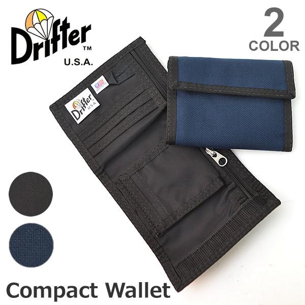 Drifter/ドリフター 財布 3つ折り コンパクト ナイロン WALLET 軽量・丈夫素材 小銭入れ カードケース サイフ ギフト プレゼント メ | Drifter