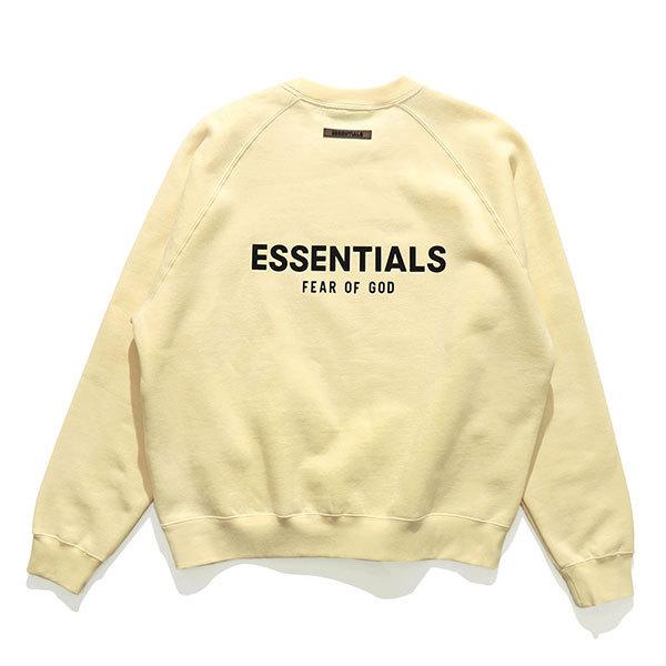 FOG ESSENTIALS【エッセンシャルズ】BACK LOGO CREW NECK SWEAT SHIRTS スウェット トレーナー メンズ ロゴ  裏起毛 正規品 トップス 長袖