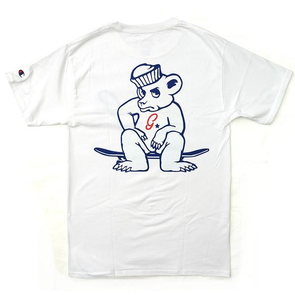 グリズリー×チャンピオン【GRIZZLY × Champion】メンズ コラボ Tシャツ SMB1701P03　Leader of Pack Tee｜bobsstore｜03