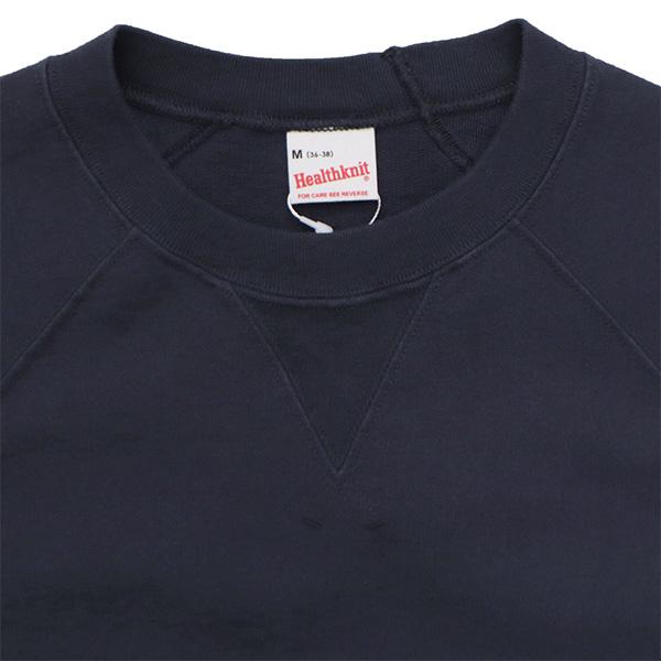 GOODENOUGH Vネック 薄手 半袖スウェット ブラック Healthknit（ヘルスニット） ヘルスニット【Healthknit】54031フェー