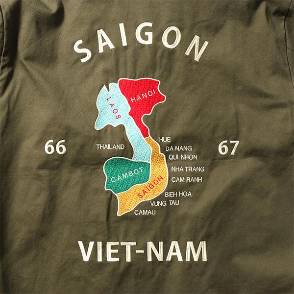 HOUSTON ヒューストン【HOUSTON】VIETNAM JACKET (MAP HOUSTON ヒューストン【HOUSTON】VIETNAM JACKET (MAP