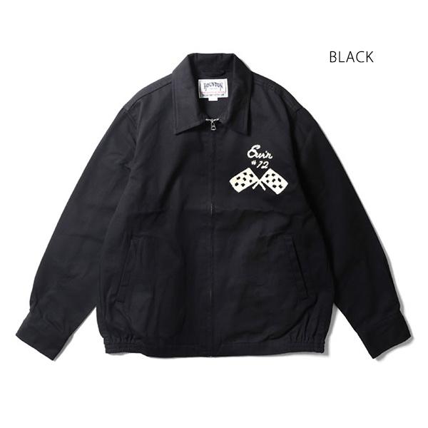 HOUSTON EMB HARRINGTON JACKET ハリントンジャケット HOUSTON（ヒューストン） ヒューストン【HOUSTON】EMB HARRINGTON