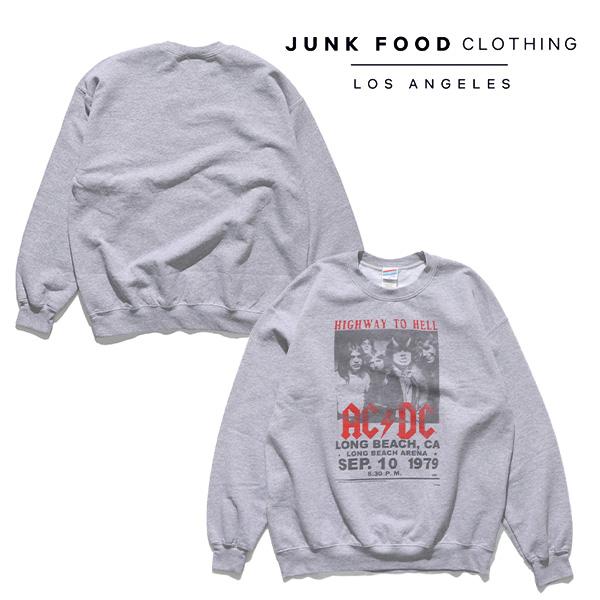 JUNKFOOD ジャンクフード クロージング【JUNK FOOD CLOTHING】ACDC FLEECE スウェット トレーナー 裏起毛 ...