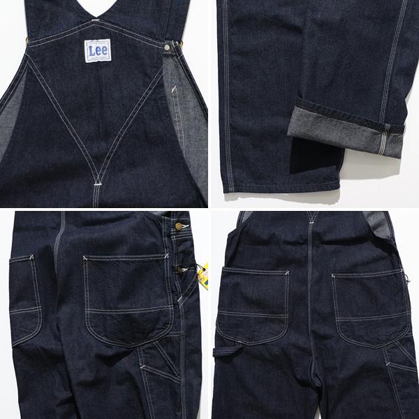 リー【Lee】LM7254 DUNGAREES オーバーオール サロペット オールインワン ユニセックス メンズ レディース ブラウン インディゴブルー ヒッコリー ストライプ_13