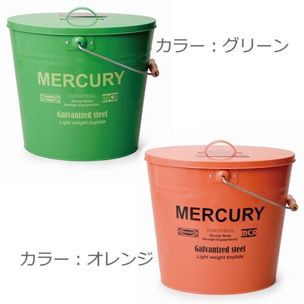 MERCURY（マーキュリー） ブリキ バケツ オーバルふた付き レギュラー
