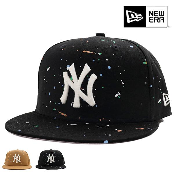 未使用【ニューエラ×ヤンキース】ペイント スプラッシュ NYキャップ 黒ブラック NEW ERA（ニューエラ） ニューエラ/NEW ERA 9FIFTY Splash Paint