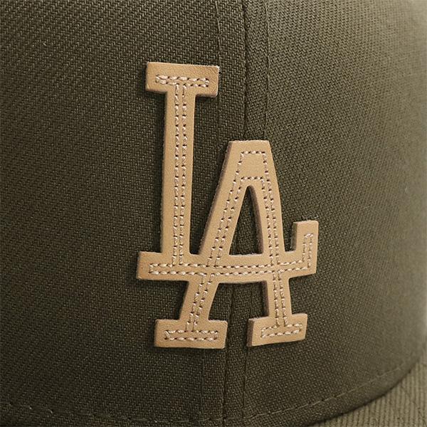NEW ERA ニューエラ/NEW 59FIFTY MLB Leather Logo ロサンゼルス