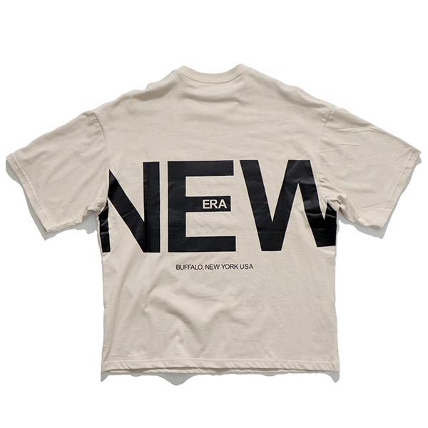 ニューエラ/NEW ERA 半袖 オーバーサイズド コットン Tシャツ Zoom Up Logo ユニセックス メンズ レディース TEE ホワイト ストーン ブラック【ネコポス発送】｜bobsstore｜08