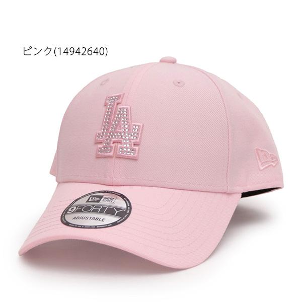 ニューエラ　9FORTY ラインストーン ロサンゼルス　ドジャース ピンク 9FORTY Rhinestone ラインストーン ロサンゼルス・ドジャース ピンク