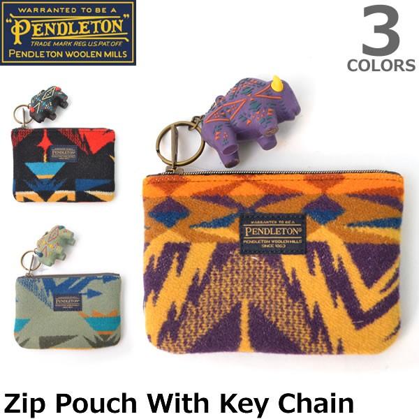 ペンドルトン PENDLETON GZ943 ネイティブ柄 コインケース 小銭入れ Zip Pouch With Key Chain パスケース 小物｜bobsstore