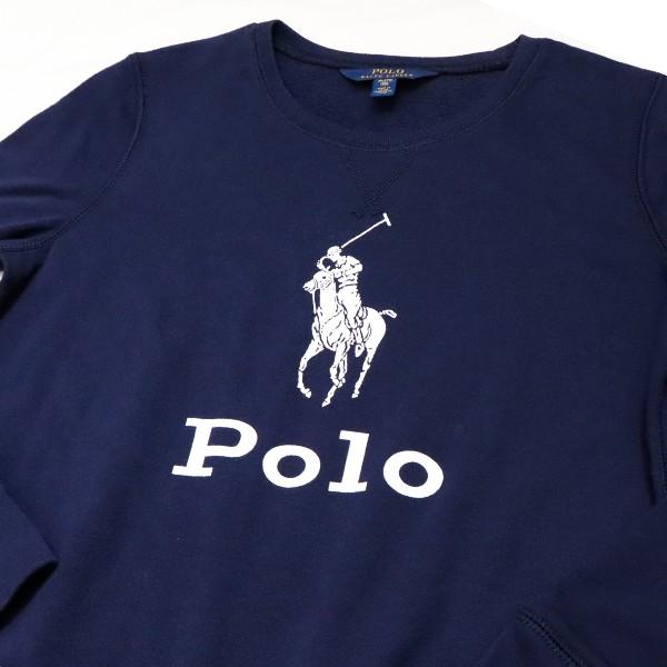 ポロ ラルフローレン 【POLO RALPH LAUREN】313752411 ポニー ガールズ 長袖スウェット クルーネック レディース 女性  ネイビー イエロー ネコポス発送｜bobsstore｜05