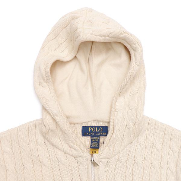 【美品】【ポロ　ラルフローレン】　ホワイト　ジップアップ　フーディー　パーカー POLO RALPH LAUREN（ポロ・ラルフローレン） ポロ ラルフローレン