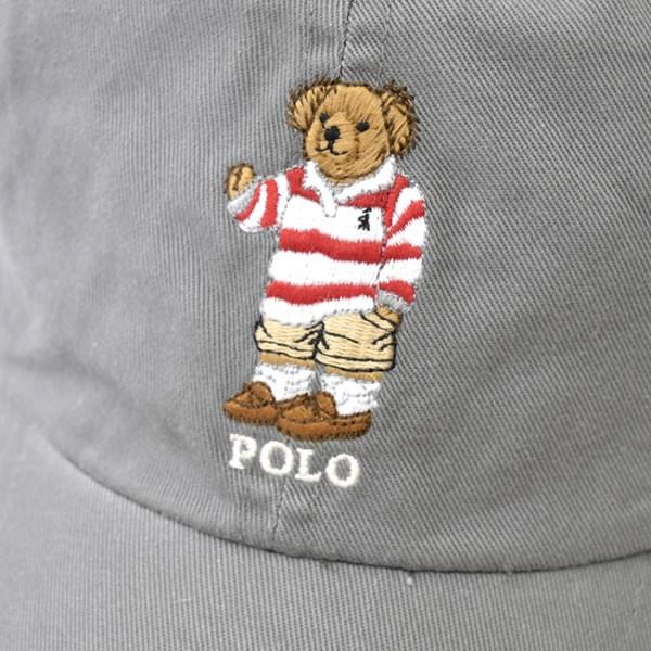 ポロ ラルフローレン /POLO RALPH LAUREN 365310001 CAP キャップ くま 熊 ベースボール レディース メンズ 小さめ 浅め グレー カーキ ホワイト ネコポス発送｜bobsstore｜03