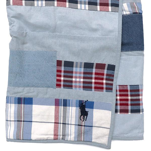 ポロ ラルフローレン【POLO RALPH LAUREN】ブランケット ポニー 星条旗 デニム生地 ホームシリーズ ブランケット ベッド