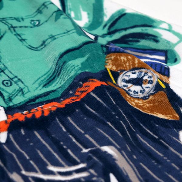 ポロ ラルフローレン ポロベア ビーチタオル トロピカル柄 ネイビー ポロ ラルフローレン ポロベア ビーチタオル トロピカル柄 ネイビー