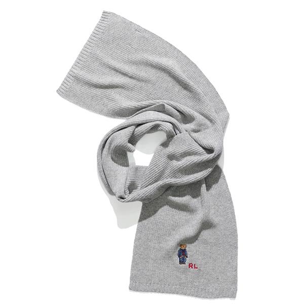 ポロ ラルフローレン【POLO RALPH LAUREN】PC1034 MUFFLER メンズ レディース マフラー ストール ベアー くま リブ 男女兼用 ギフト 通勤 通学｜bobsstore｜08