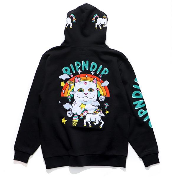 リップンディップ【RIPNDIP】RND3723 Nermland Hoodie ユニコーン プルオーバー フーディー パーカー 長袖 ロードナーマル ネコ ユニセックス｜bobsstore｜08