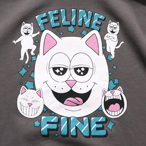 RIPNDIP リップンディップ 和彫り デザインフーディー 猫 ネコ パーカー RIPNDIP（リップンディップ） リップンディップ【RIPNDIP】FELINE FINE