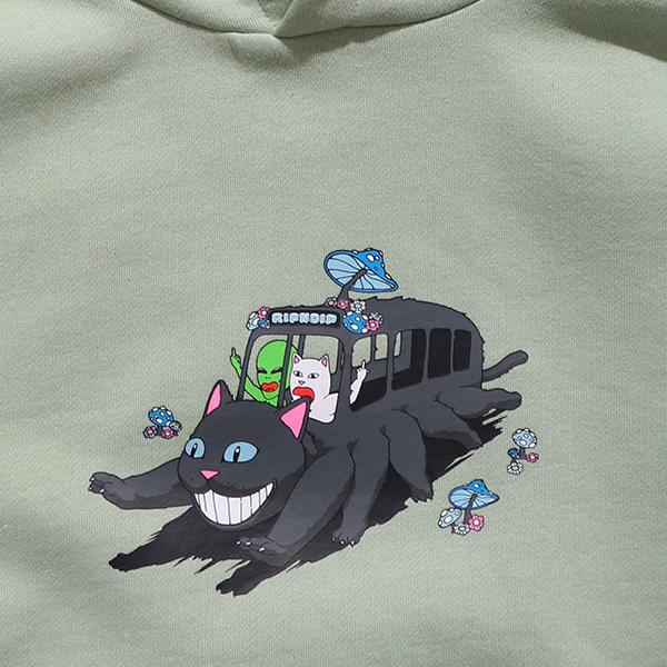Ripndip Adventure Bus Pullover Hoodie Sage パーカー RIPNDIP リップンディップ【RIPNDIP】ADVENTURE BUS HOODIE プル