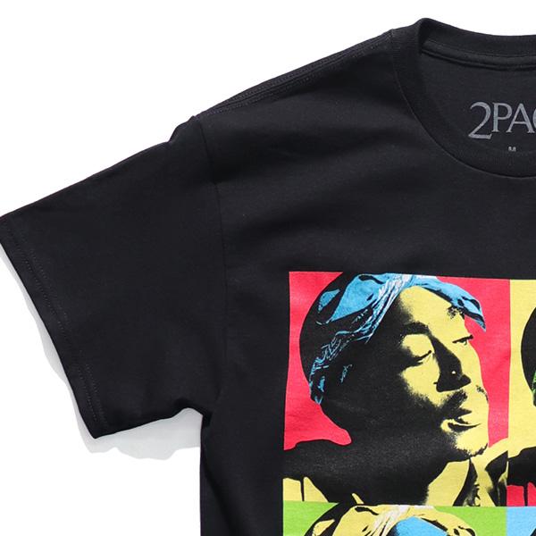 2パック【2PAC】TUPAC POP ART TEE ブラック BLACK Tシャツ 半袖 メンズ レディース ユニセックス ロックT ヒップホップ ロゴT 正規品【ネコポス発送】｜bobsstore｜03