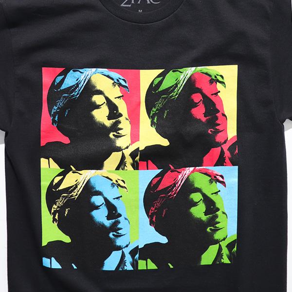 2パック【2PAC】TUPAC POP ART TEE ブラック BLACK Tシャツ 半袖