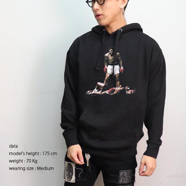 モハメド・アリ【MUHAMMAD ALI】HOODIE パーカー 長袖 フーディー プル