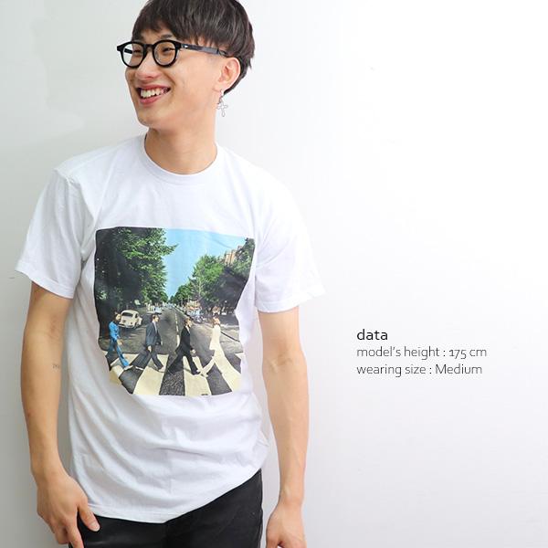 ザ・ビートルズ 【The Beatles】 ABBEY ROAD WHITE ホワイト メンズ Tシャツ 半袖 トップス クルーネック バンドT 正規ライセンス【ネコポス発送のみ送料無料】｜bobsstore｜06