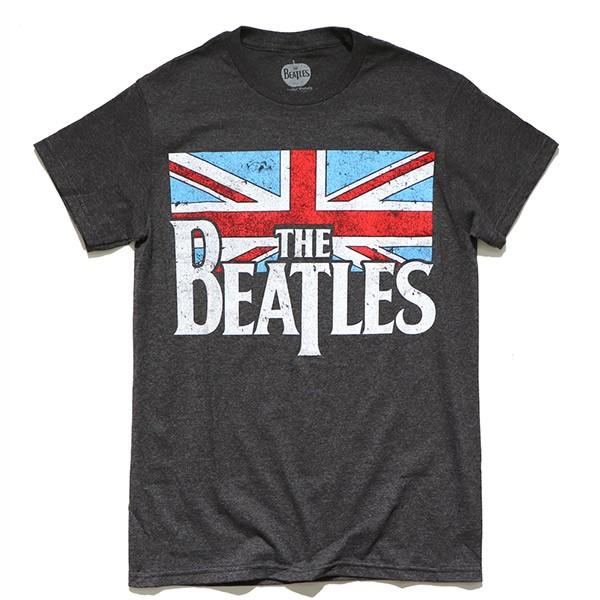 ザ・ビートルズ 【The Beatles】FLAG ユニオンジャック ダークグレー T