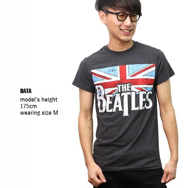 ザ・ビートルズ 【The Beatles】FLAG ユニオンジャック ダークグレー T