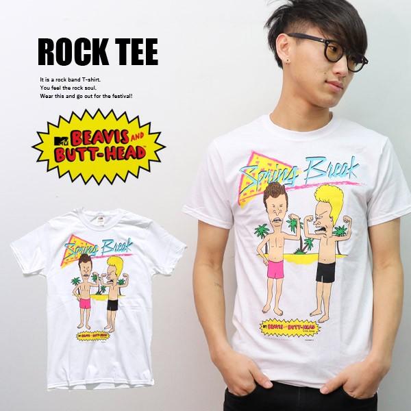 ビーバス・アンド・バットヘッド【Beavis and Butt-Head】Spring Break MTV アニメ WHITE ホワイト ...