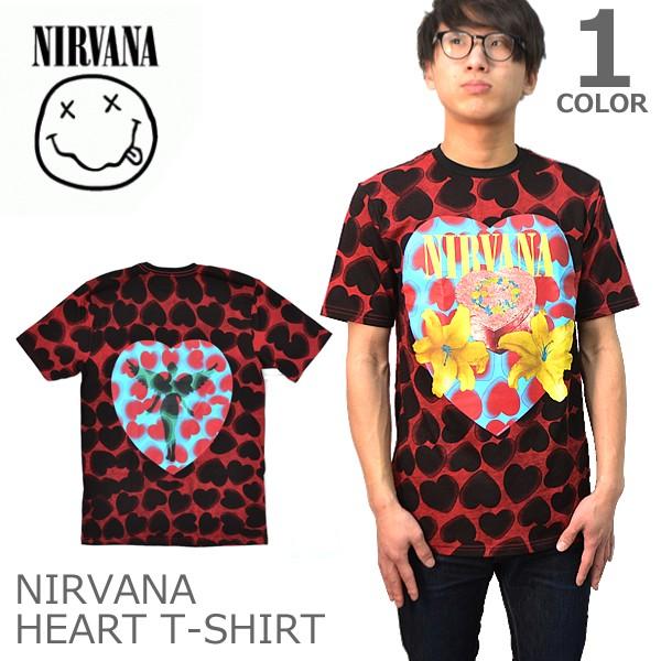 ニルヴァーナ【NIRVANA】HEART Tシャツ ハート へヴィメタ ロックT
