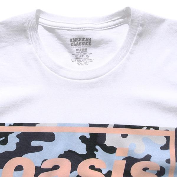 オアシス【OASIS】BOX LOGO TEE CAMO カモ Tシャツ 半袖 ロックT