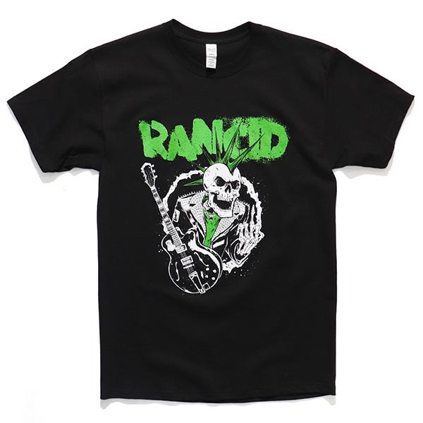 Rancid ギタープリント Tシャツ XL ランシド【RANCID】Guiter ロックT TEE Tシャツ 半袖 ロックバンド