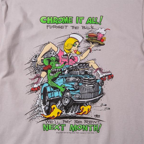 ラット フィンク【Rat Fink】CHROME エド・ロス モンスター ネズミ T