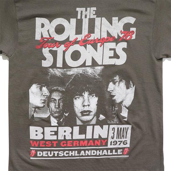 90s The Rolling Stones ローリングストーンズ　Tシャツ ザ・ローリングストーンズ【THE ROLLING STONES】EUROPE '76 グレー T