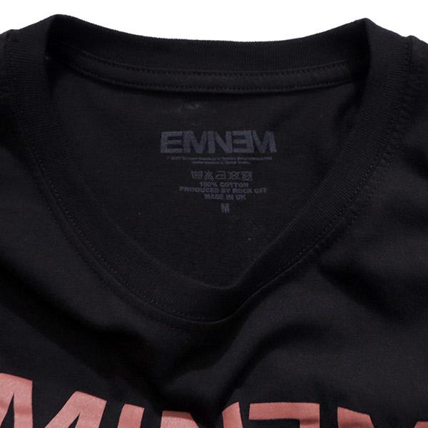 ロック・オフ【ROCK OFF】Eminem Unisex T-Shirt: Eminem Script Lyrics (Black)半袖 Tシャツ エミネム ロックT バンドT ヒップホップ メンズ【ネコポス発送】 | ROCK OFF | 04