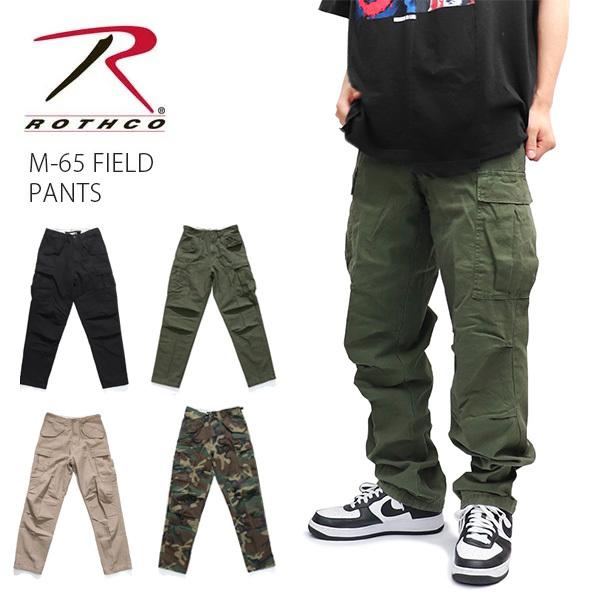 ロスコ 【Rothco】M-65 FIELD PANTS パンツ 軍人パンツ 迷彩 オリーブ ブラック カーキ メンズ 無地 US規格 ミリタリー カーゴパンツ 米軍 アメリカ｜bobsstore