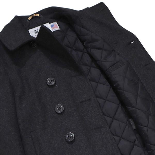 ショット【Schott】740US PEACOAT ピーコート アウター ジャケット ウール メンズ ネイビー オリーブ オックスフォード 日本別注 カジュアル ビジネスコートの画像