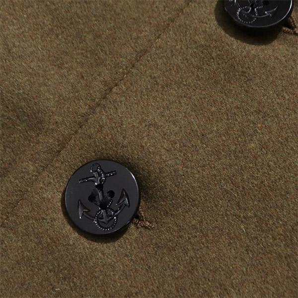 ショット【Schott】740US PEACOAT ピーコート アウター ジャケット ウール メンズ ネイビー オリーブ オックスフォード 日本別注 カジュアル ビジネスコートの画像