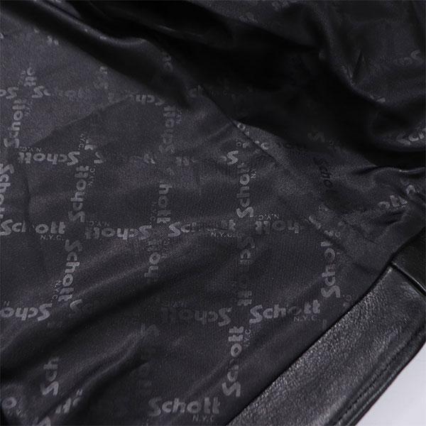 ショット【Schott】3101048 NEW DOUBLE BREAST RIDERS ダブル ブレスト ライダース アウター ジャケット 羊革 メンズ 本革 レザージャケット 革ジャン バイクの画像