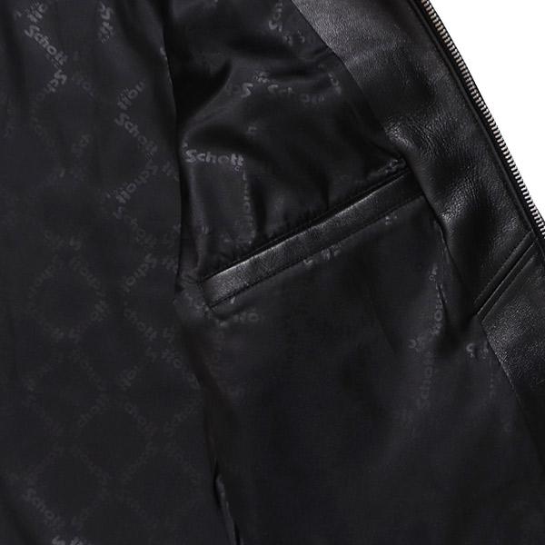 ショット【Schott】3121034 LEATHER TRACKER JACKET レザートラッカージャケット アウター ジャケット 羊革 メンズ 本革 レザージャケット 革ジャンの画像