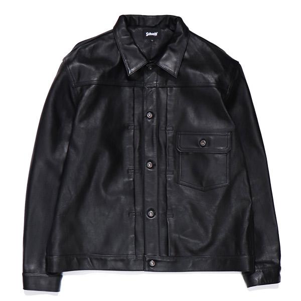 ショット【Schott】SHEEP LEATHER 1st TRACKER JACKET シープレザー トラッカージャケット アウター ジャケット 羊革 メンズ 本革 レザージャケット 革ジャンの画像