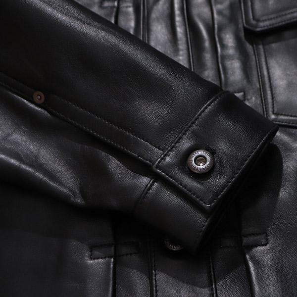 ショット【Schott】SHEEP LEATHER 1st TRACKER JACKET シープレザー トラッカージャケット アウター ジャケット 羊革 メンズ 本革 レザージャケット 革ジャンの画像