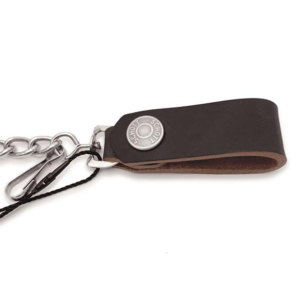ショット【Schott】782-5970024 WALLET CHAIN ウォレット チェーン 牛革 レザー小物 アクセサリー 財布チェーン メンズ おしゃれ 日本製 アメカジ ギフトの画像