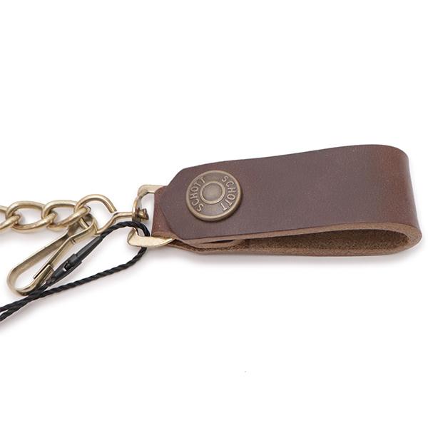 ショット【Schott】782-5970024 WALLET CHAIN ウォレット チェーン 牛革 レザー小物 アクセサリー 財布チェーン メンズ おしゃれ 日本製 アメカジ ギフトの画像