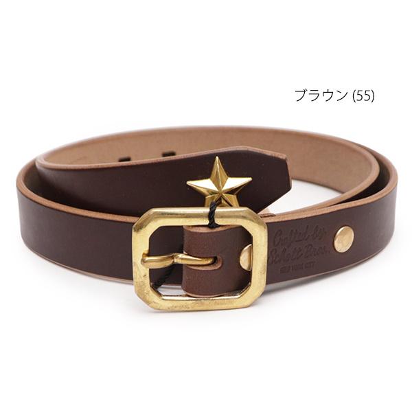 SCHOTT PERFECTO BELT レザーベルト ブラウン サイズ32 ショット