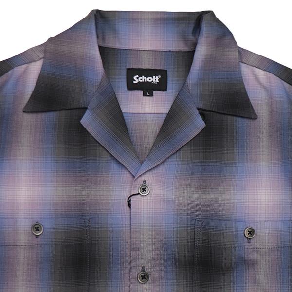 SCHOTT（ショット） ショット【Schott】782-6120001 OMBRE CHECK SHIRT