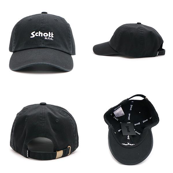 ショット【Schott】SC006 TWILL CAP ツイルキャップ ローキャップ キャップ コットン  帽子 CAP サイズ調節可能 ユニセックス カジュアル【ネコポス発送】 | SCHOTT | 07